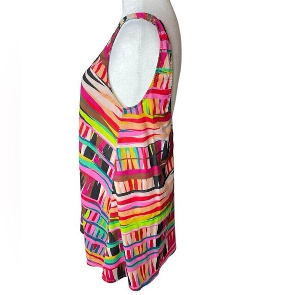 Vintage 90s Show Me Your Mumu Colorful Sleeveless Mini Dress Beach Sz Small - Picture 3 of 10